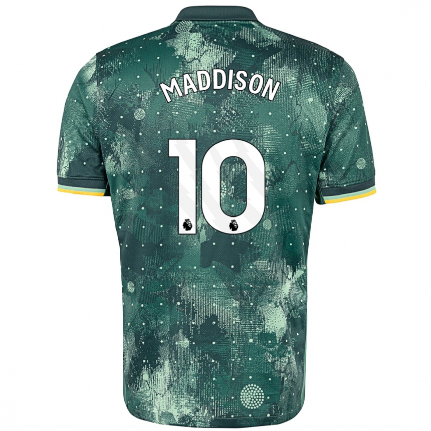 Niño Fútbol Camiseta James Maddison #10 Verde Menta Equipación Tercera 2024/25