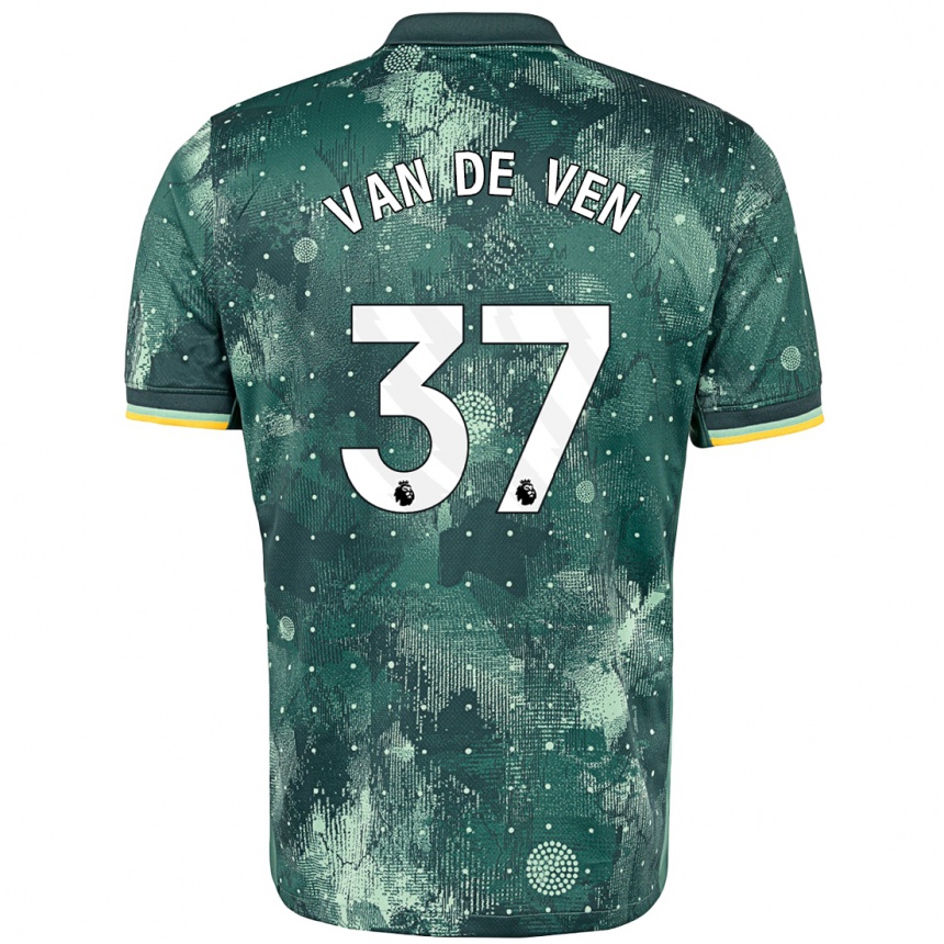 Niño Fútbol Camiseta Micky Van De Ven #37 Verde Menta Equipación Tercera 2024/25