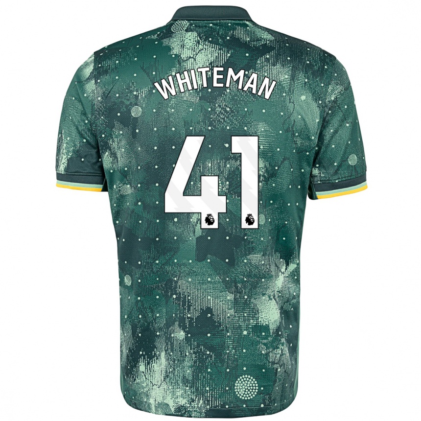 Niño Fútbol Camiseta Alfie Whiteman #41 Verde Menta Equipación Tercera 2024/25