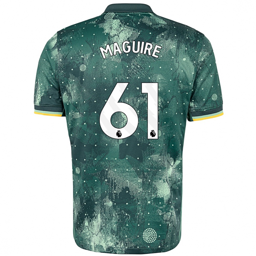 Niño Fútbol Camiseta Aaron Maguire #61 Verde Menta Equipación Tercera 2024/25