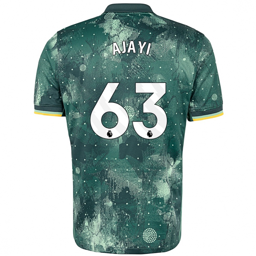 Niño Fútbol Camiseta Damola Ajayi #63 Verde Menta Equipación Tercera 2024/25