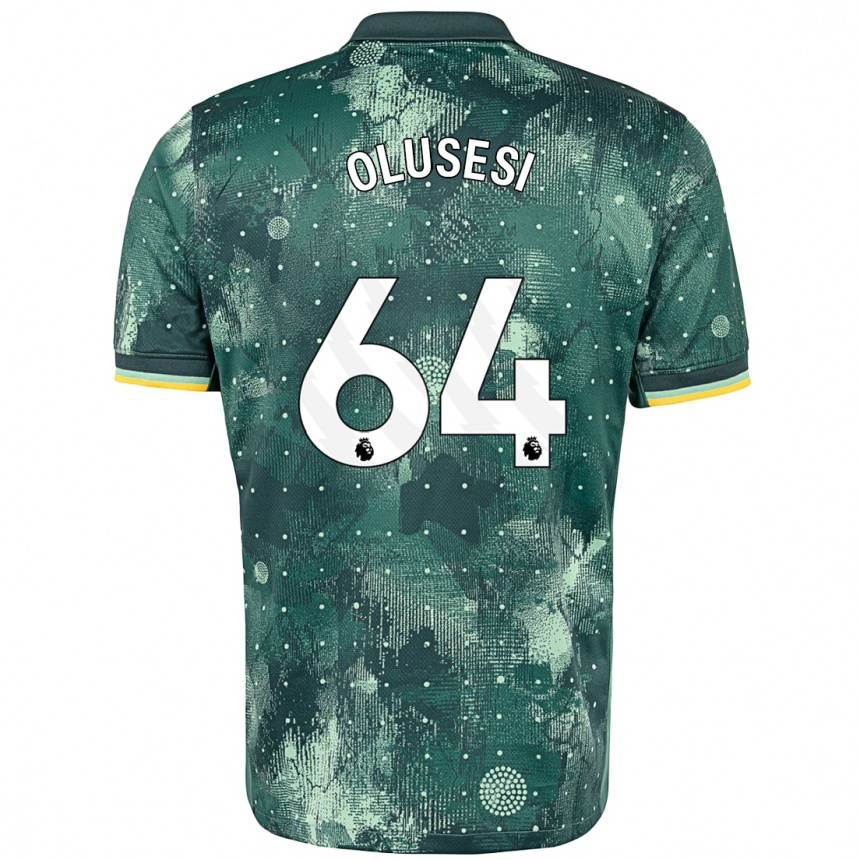 Niño Fútbol Camiseta Callum Olusesi #64 Verde Menta Equipación Tercera 2024/25