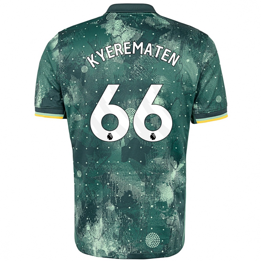 Niño Fútbol Camiseta Rio Kyerematen #66 Verde Menta Equipación Tercera 2024/25