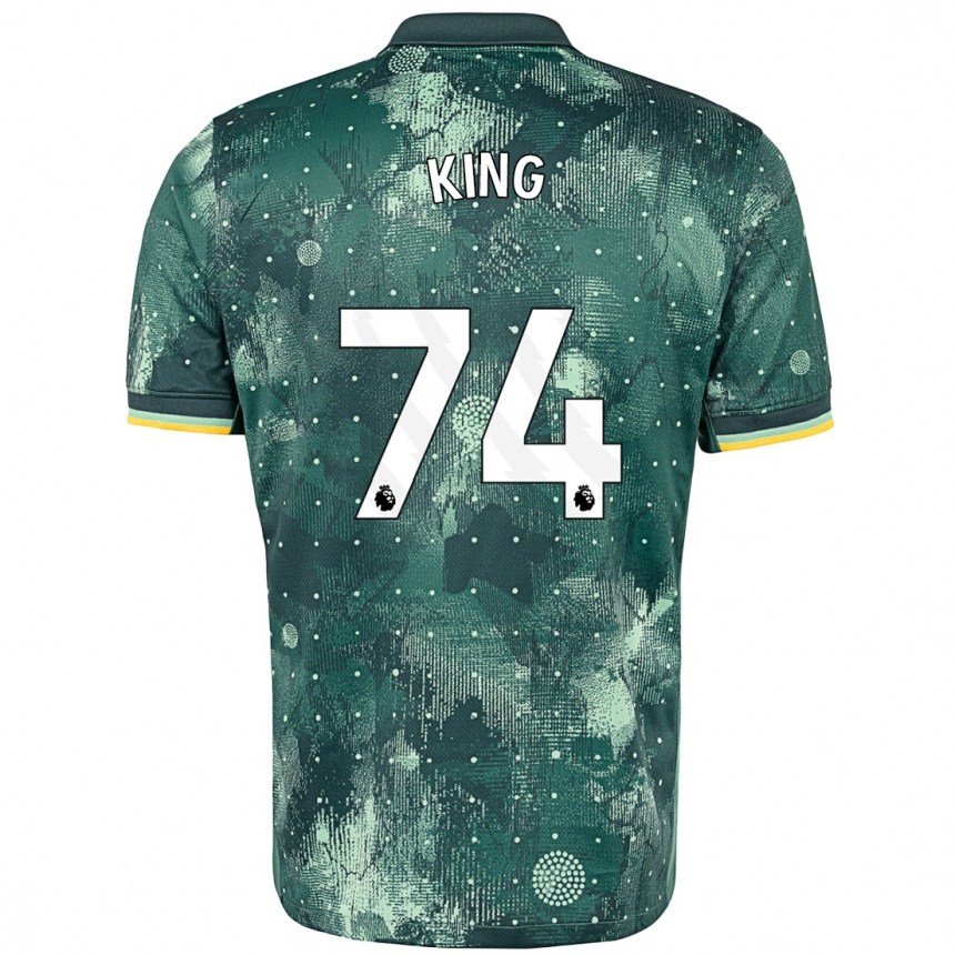 Niño Fútbol Camiseta Maeson King #74 Verde Menta Equipación Tercera 2024/25