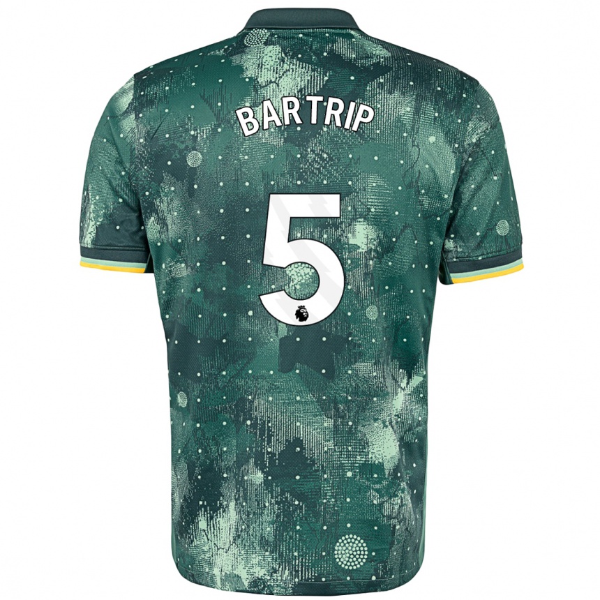 Niño Fútbol Camiseta Molly Bartrip #5 Verde Menta Equipación Tercera 2024/25