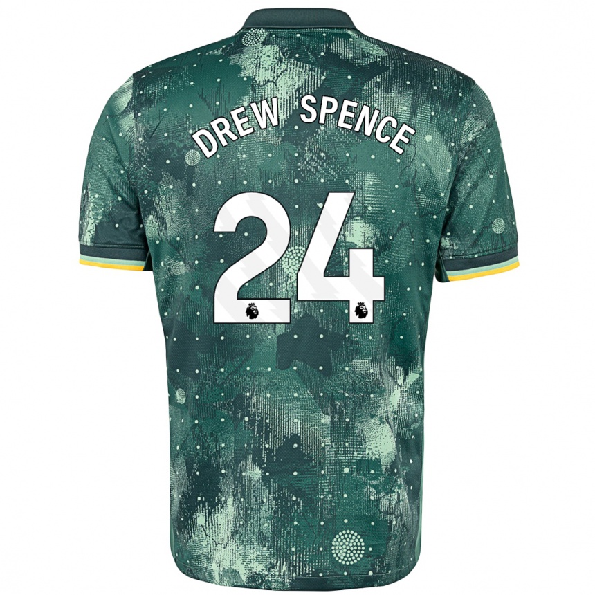 Niño Fútbol Camiseta Drew Spence #24 Verde Menta Equipación Tercera 2024/25