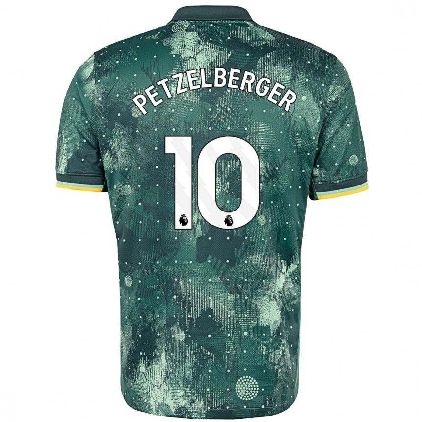 Niño Fútbol Camiseta Ramona Petzelberger #10 Verde Menta Equipación Tercera 2024/25