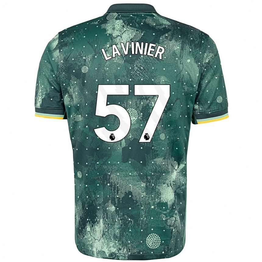 Niño Fútbol Camiseta Marcel Lavinier #57 Verde Menta Equipación Tercera 2024/25