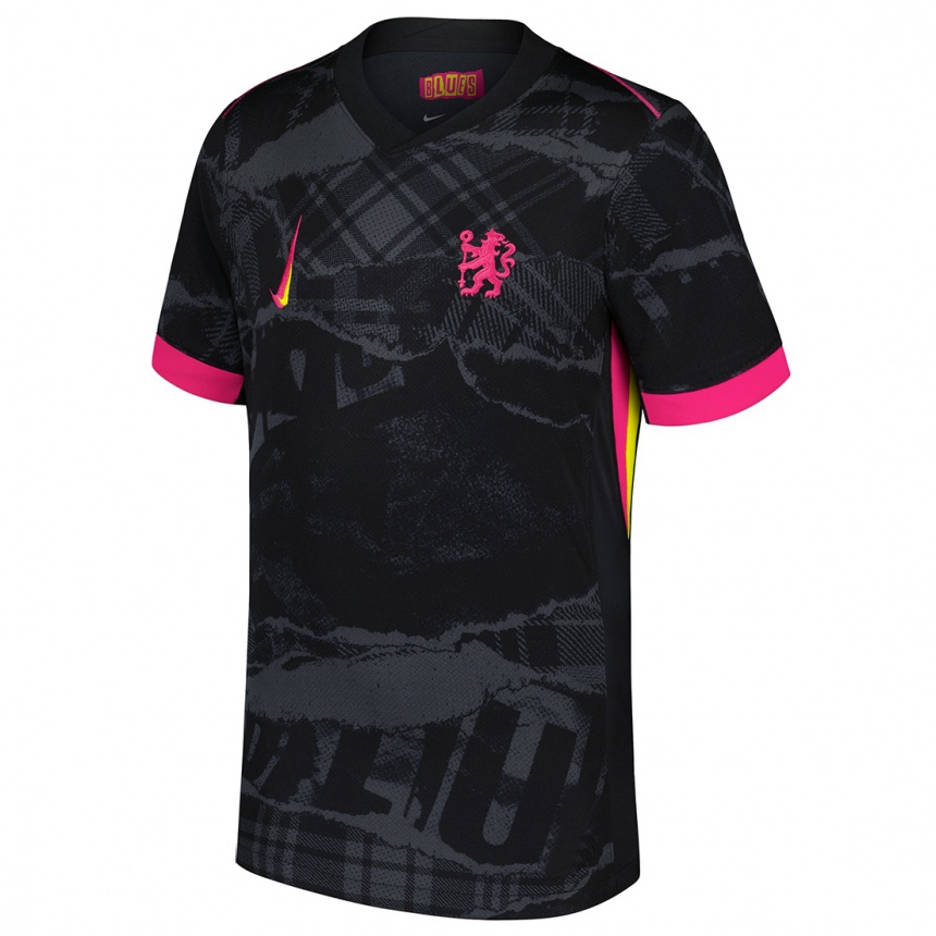 Niño Fútbol Camiseta Kateřina Svitková #13 Negro Rosa Equipación Tercera 2024/25