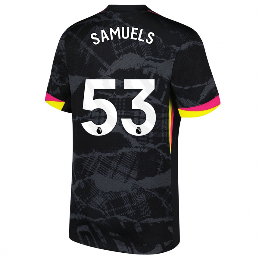 Niño Fútbol Camiseta Ishé Samuels-Smith #53 Negro Rosa Equipación Tercera 2024/25