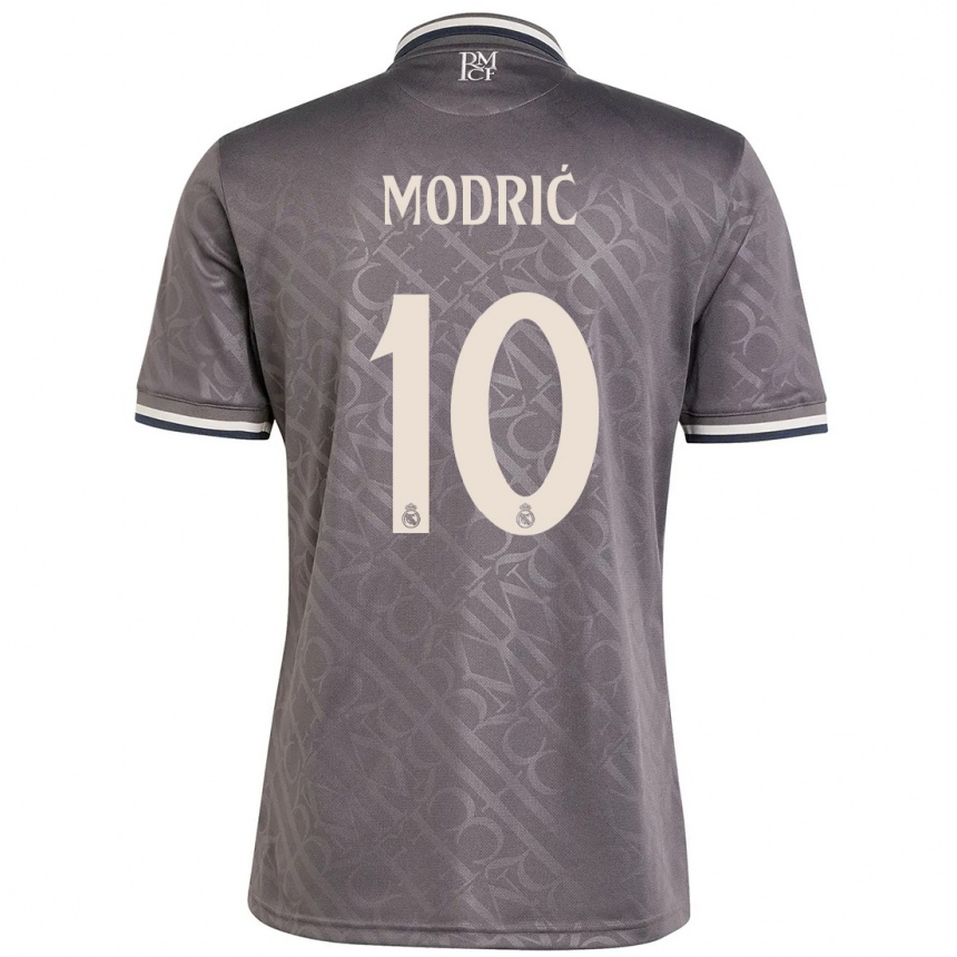 Niño Fútbol Camiseta Luka Modric #10 Carbón Equipación Tercera 2024/25