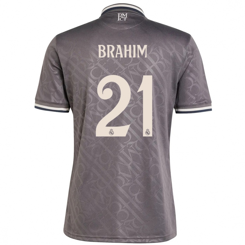 Niño Fútbol Camiseta Brahim Diaz #21 Carbón Equipación Tercera 2024/25