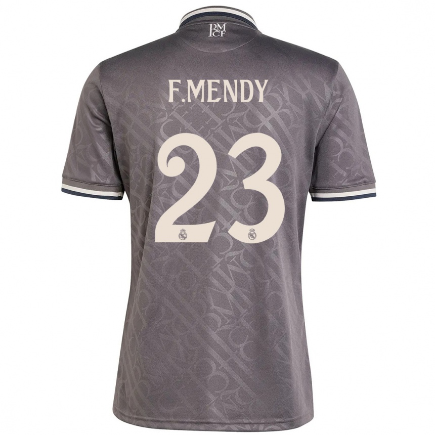 Niño Fútbol Camiseta Ferland Mendy #23 Carbón Equipación Tercera 2024/25