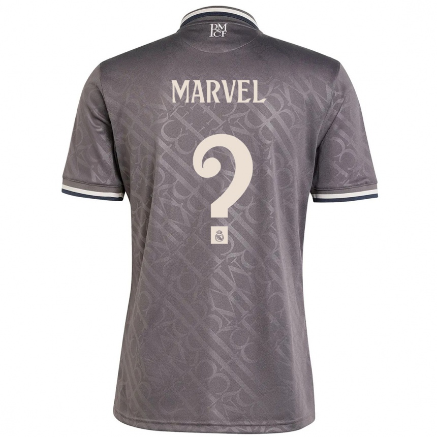 Niño Fútbol Camiseta Marvel #0 Carbón Equipación Tercera 2024/25