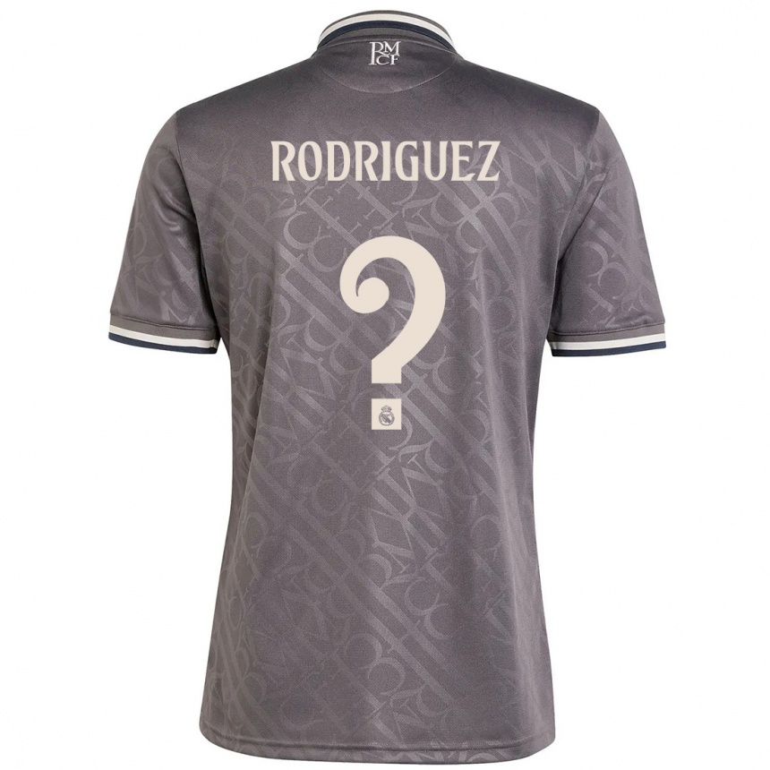 Niño Fútbol Camiseta Alvaro Rodriguez #0 Carbón Equipación Tercera 2024/25