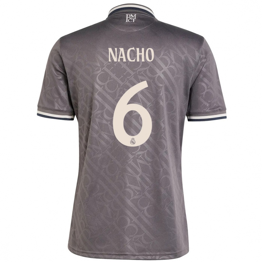 Niño Fútbol Camiseta Nacho Fernandez #6 Carbón Equipación Tercera 2024/25