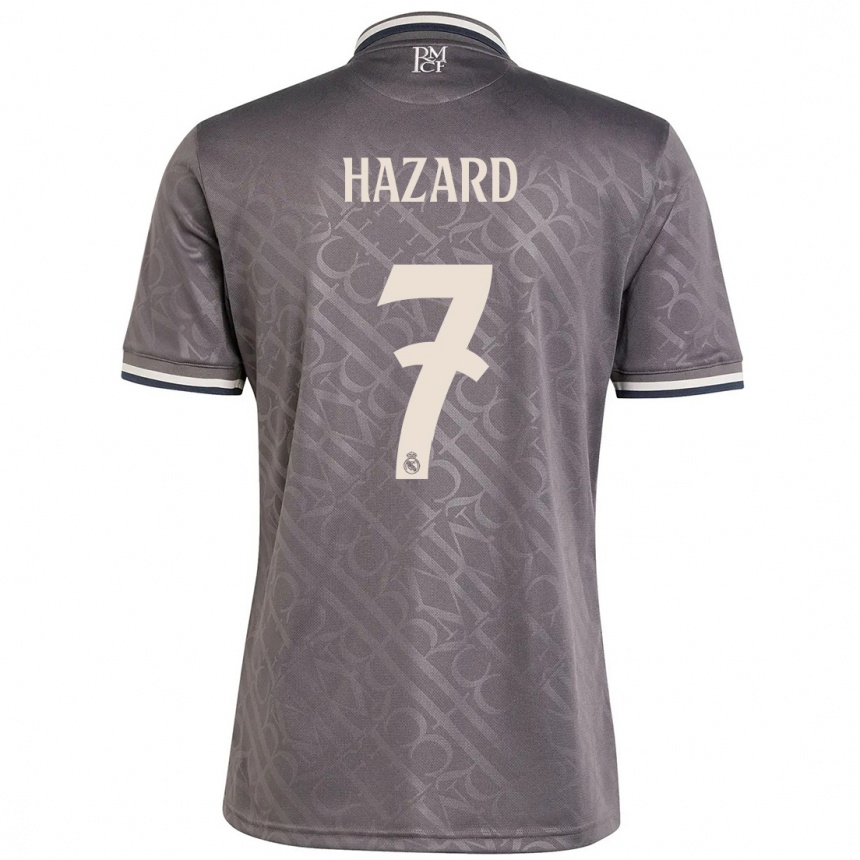 Niño Fútbol Camiseta Eden Hazard #7 Carbón Equipación Tercera 2024/25