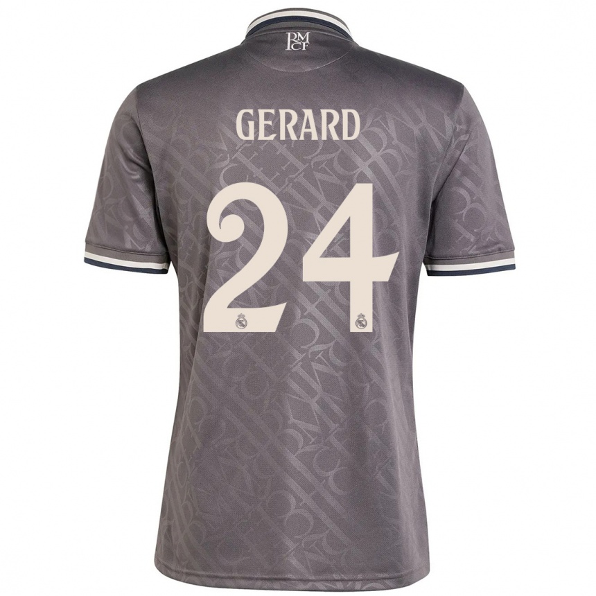 Niño Fútbol Camiseta Meline Gerard #24 Carbón Equipación Tercera 2024/25