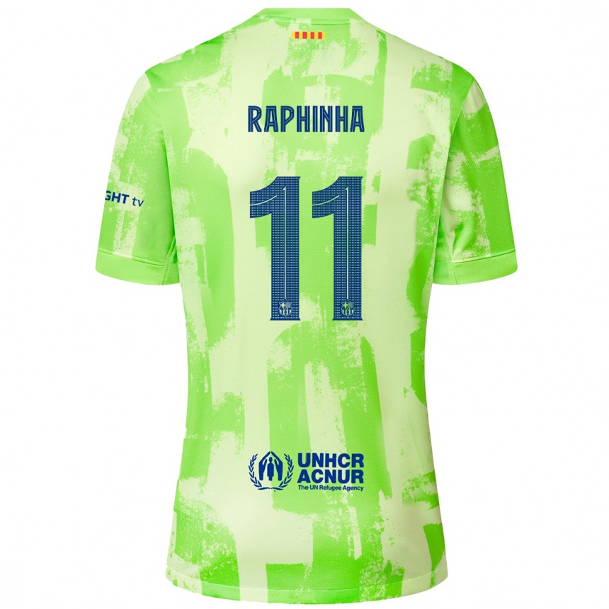 Niño Fútbol Camiseta Raphinha #11 Lima Equipación Tercera 2024/25