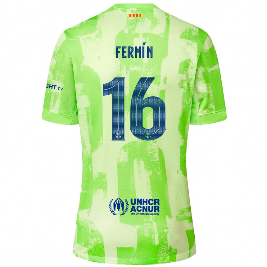 Niño Fútbol Camiseta Fermin Lopez #16 Lima Equipación Tercera 2024/25