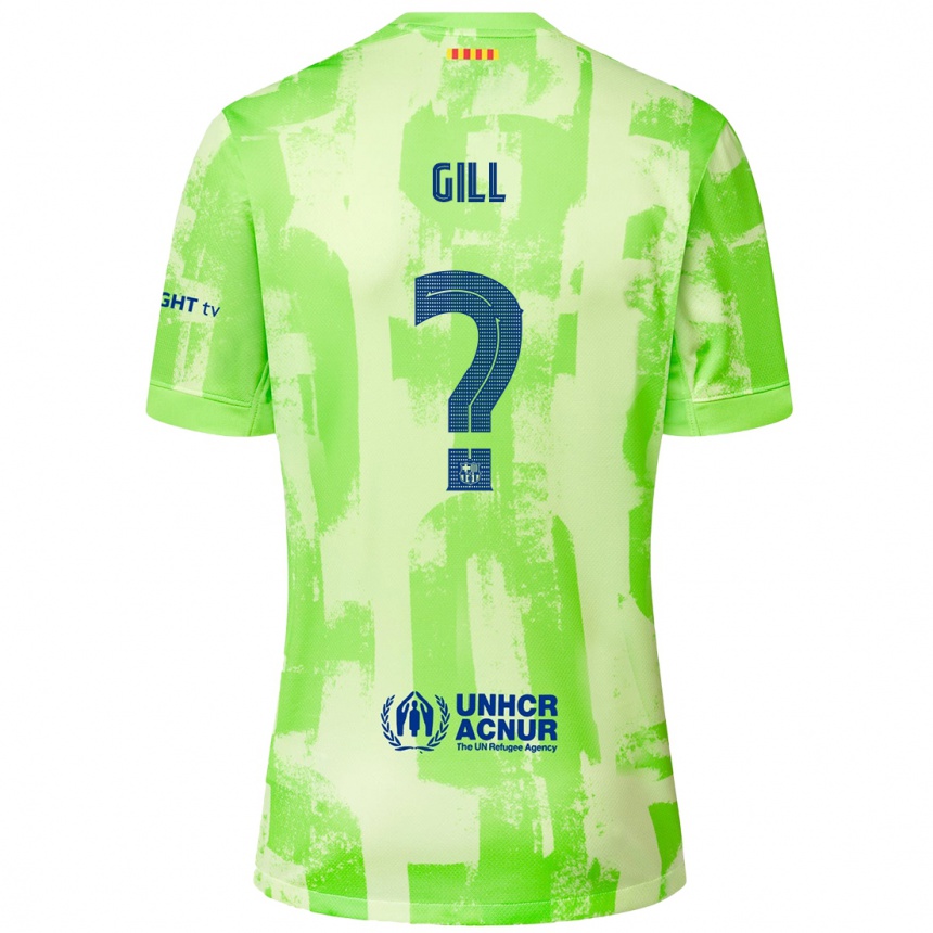 Niño Fútbol Camiseta Adrian Gill #0 Lima Equipación Tercera 2024/25