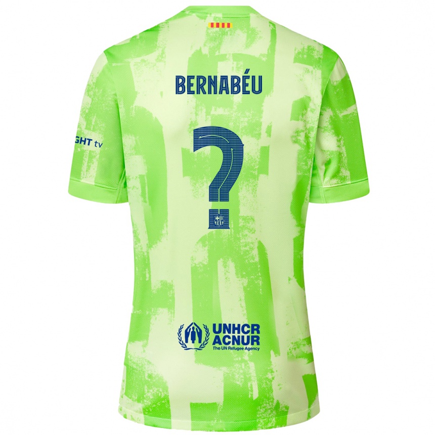 Niño Fútbol Camiseta Pol Bernabéu #0 Lima Equipación Tercera 2024/25