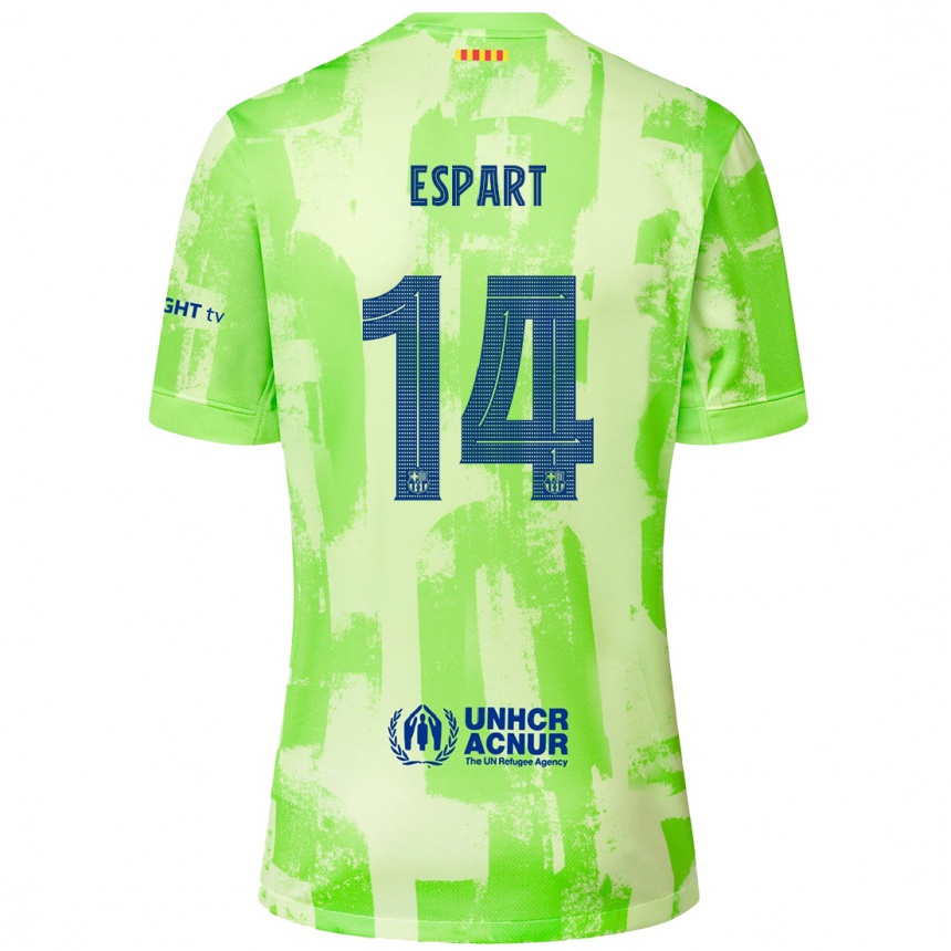 Niño Fútbol Camiseta Xavi Espart #14 Lima Equipación Tercera 2024/25