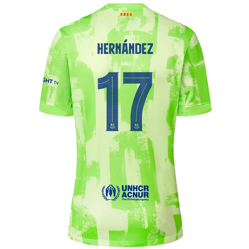 Niño Fútbol Camiseta Juan Hernández #17 Lima Equipación Tercera 2024/25