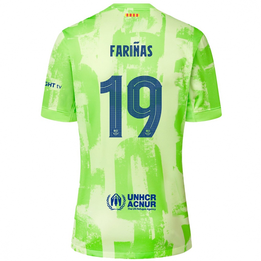 Niño Fútbol Camiseta Brian Fariñas #19 Lima Equipación Tercera 2024/25