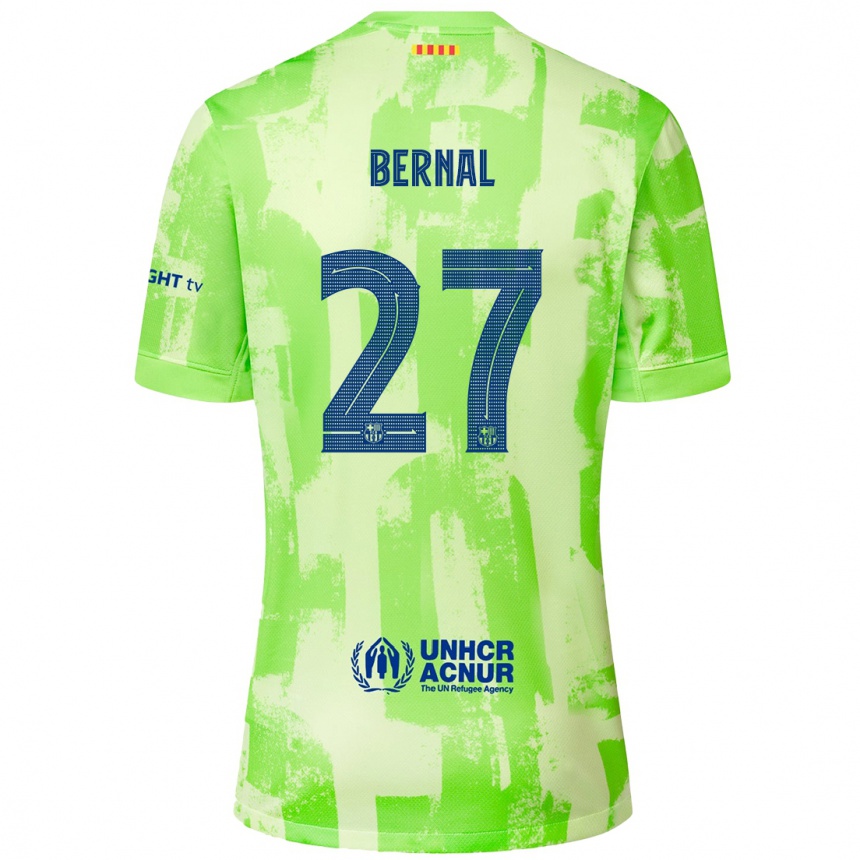 Niño Fútbol Camiseta Marc Bernal #27 Lima Equipación Tercera 2024/25