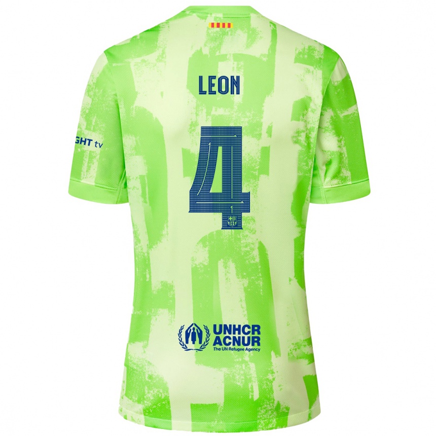 Niño Fútbol Camiseta Maria Pilar Leon #4 Lima Equipación Tercera 2024/25