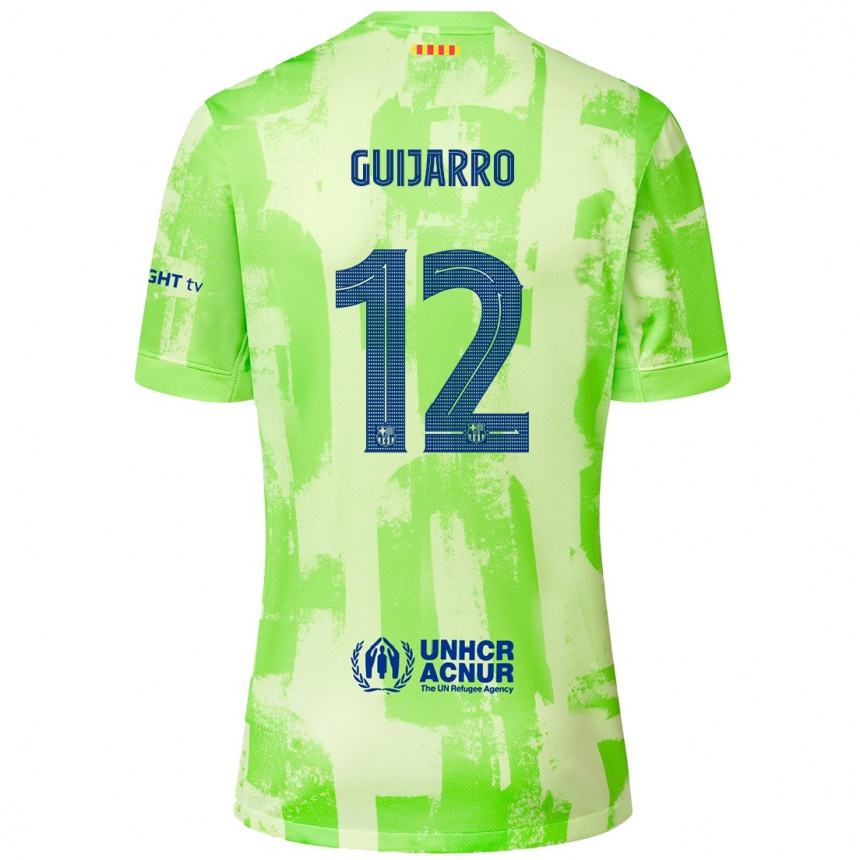 Niño Fútbol Camiseta Patricia Guijarro #12 Lima Equipación Tercera 2024/25