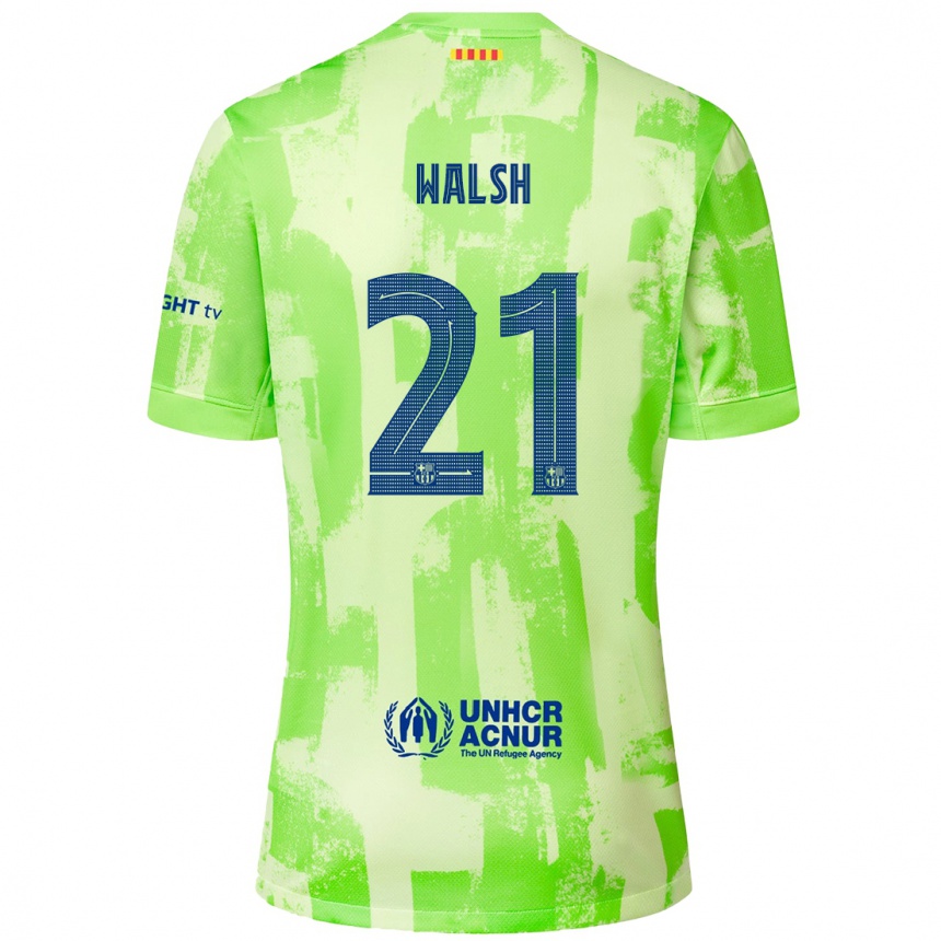 Niño Fútbol Camiseta Keira Walsh #21 Lima Equipación Tercera 2024/25