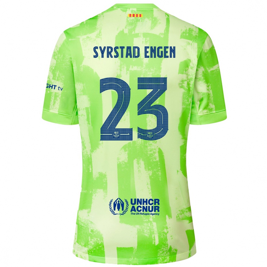 Niño Fútbol Camiseta Ingrid Syrstad Engen #23 Lima Equipación Tercera 2024/25