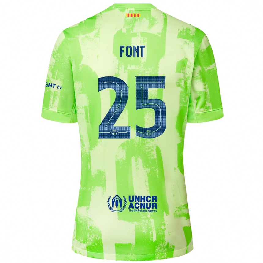 Niño Fútbol Camiseta Gemma Font #25 Lima Equipación Tercera 2024/25