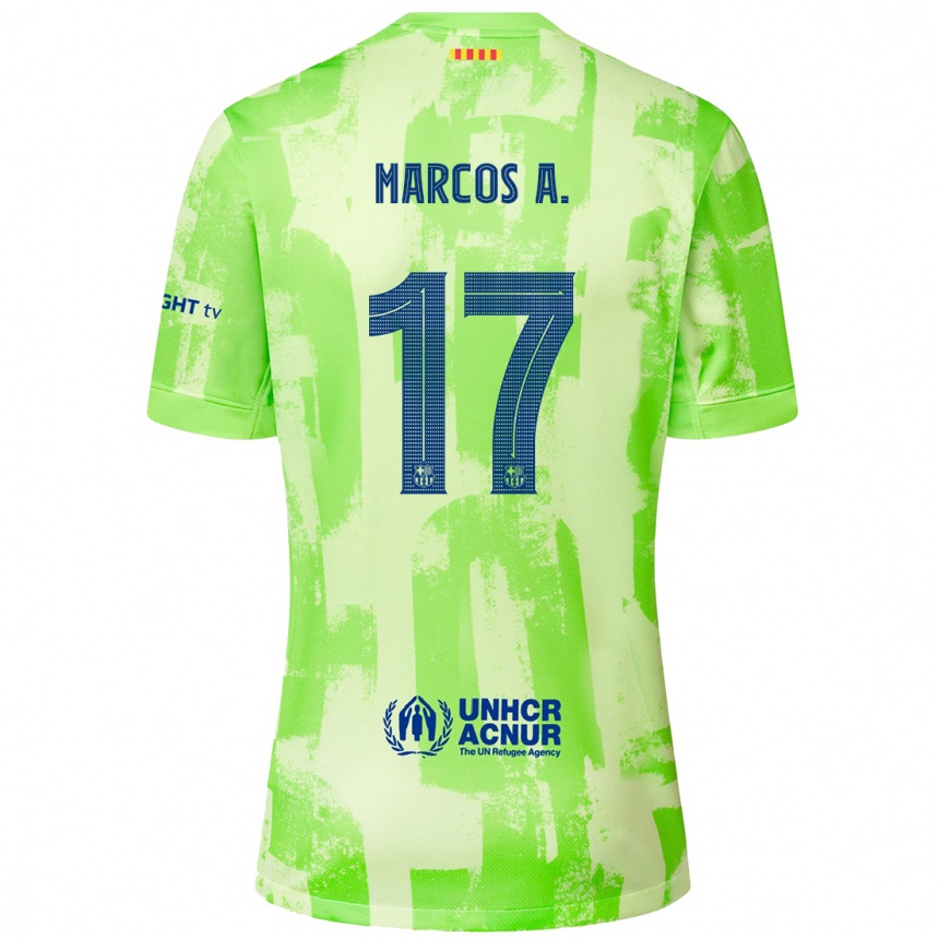 Niño Fútbol Camiseta Marcos Alonso #17 Lima Equipación Tercera 2024/25