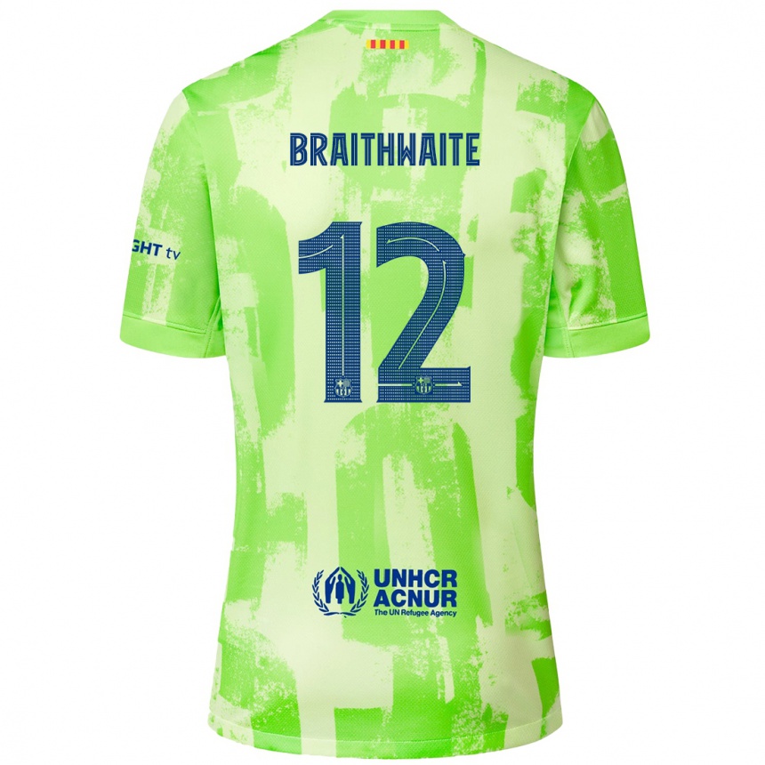 Niño Fútbol Camiseta Martin Braithwaite #12 Lima Equipación Tercera 2024/25