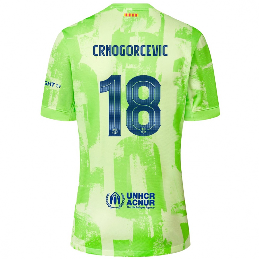 Niño Fútbol Camiseta Ana-Maria Crnogorcevic #18 Lima Equipación Tercera 2024/25