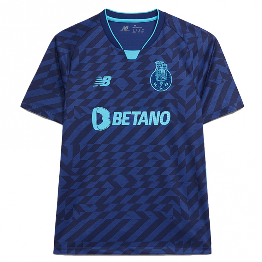 Niño Fútbol Camiseta Su Nombre #0 Azul Marino Equipación Tercera 2024/25