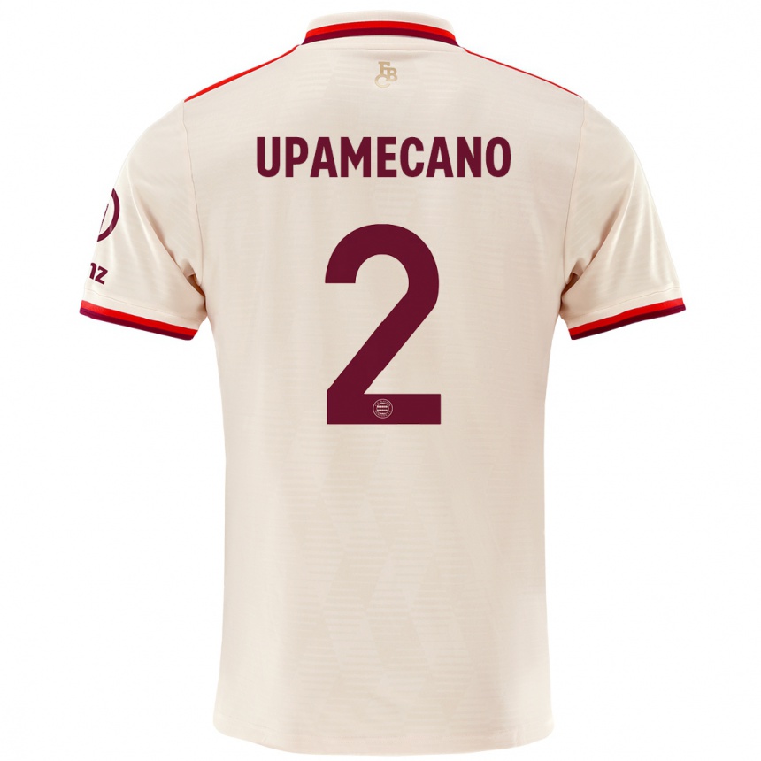 Niño Fútbol Camiseta Dayot Upamecano #2 Lino Equipación Tercera 2024/25