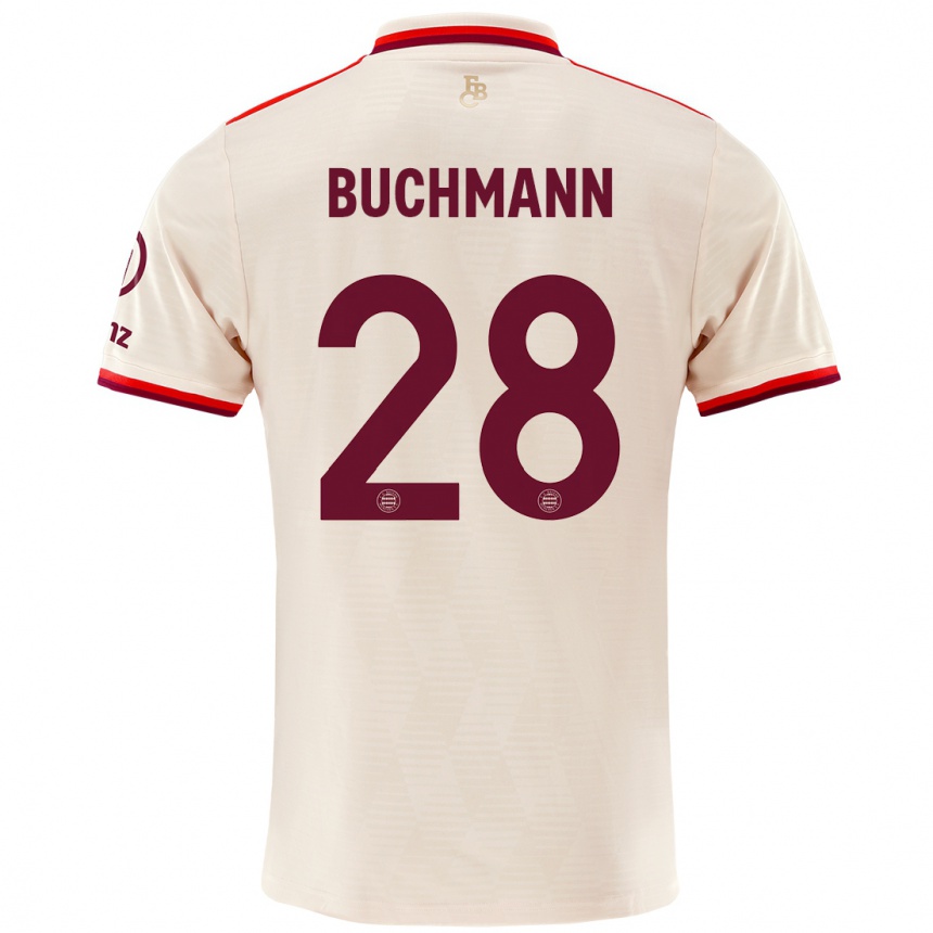 Niño Fútbol Camiseta Tarek Buchmann #28 Lino Equipación Tercera 2024/25