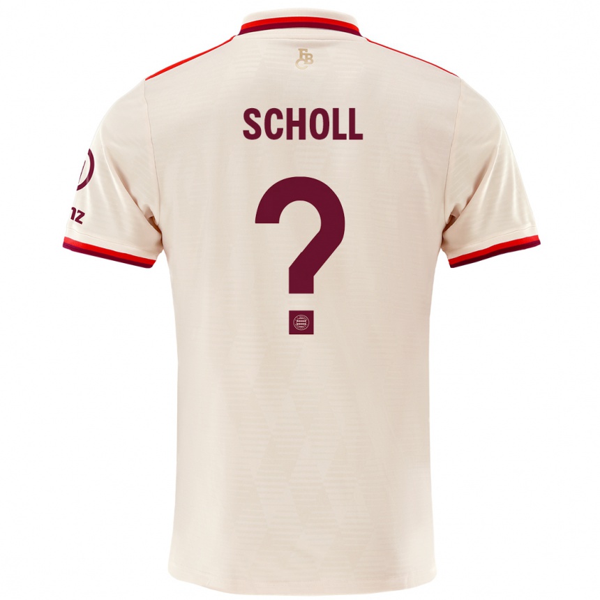 Niño Fútbol Camiseta Paul Scholl #0 Lino Equipación Tercera 2024/25