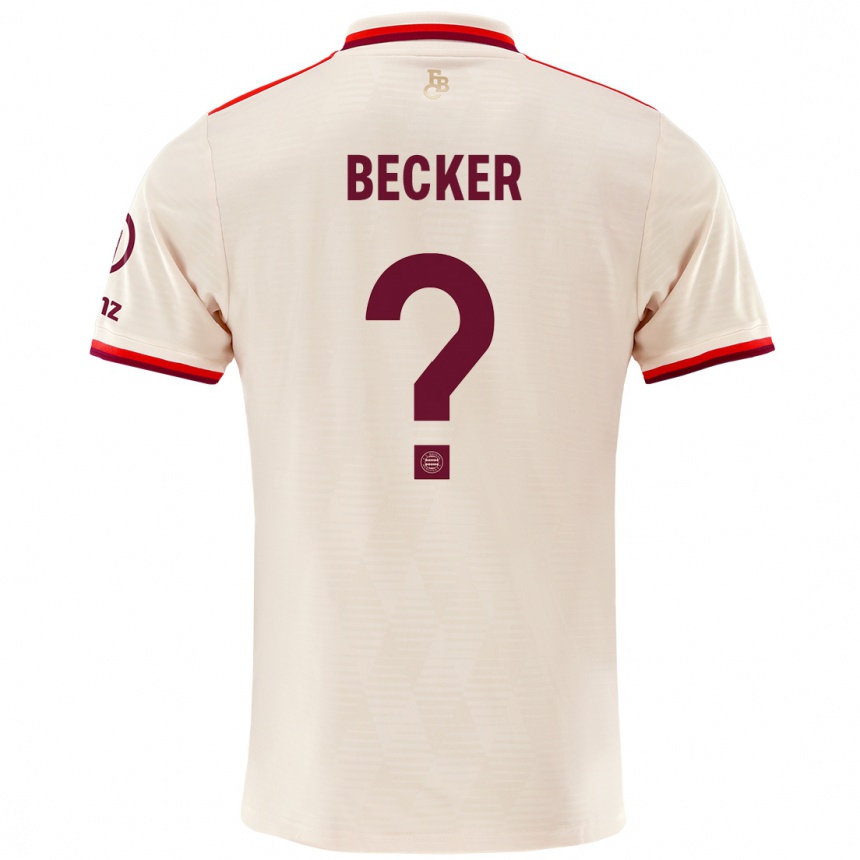 Niño Fútbol Camiseta Lennard Becker #0 Lino Equipación Tercera 2024/25