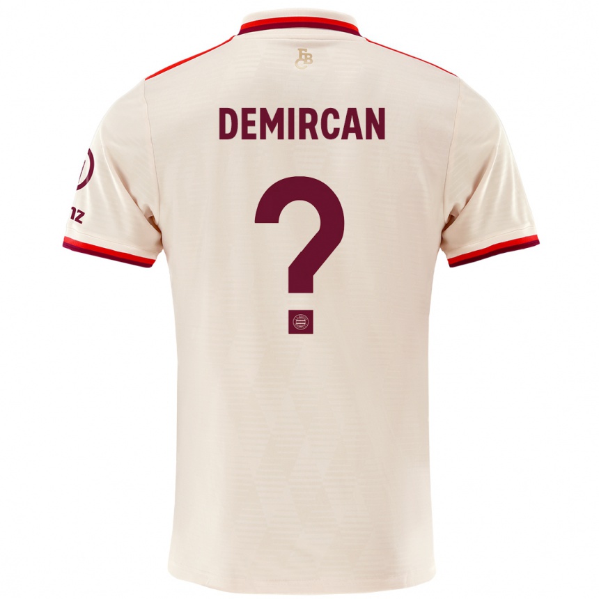 Niño Fútbol Camiseta Emirhan Demircan #0 Lino Equipación Tercera 2024/25