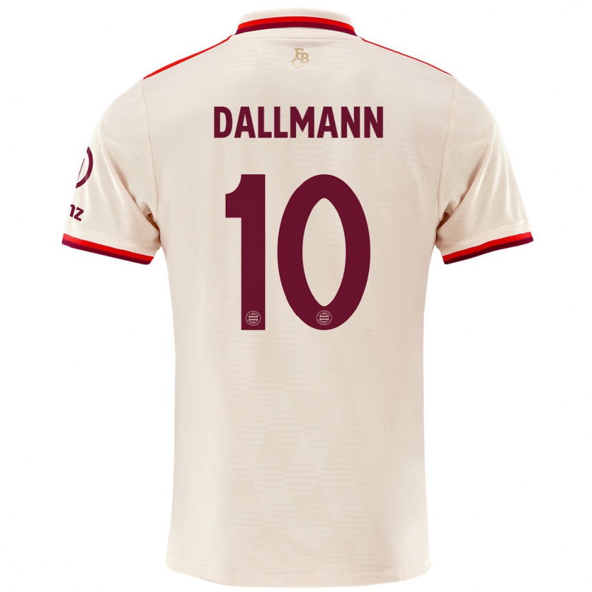 Niño Fútbol Camiseta Linda Dallmann #10 Lino Equipación Tercera 2024/25