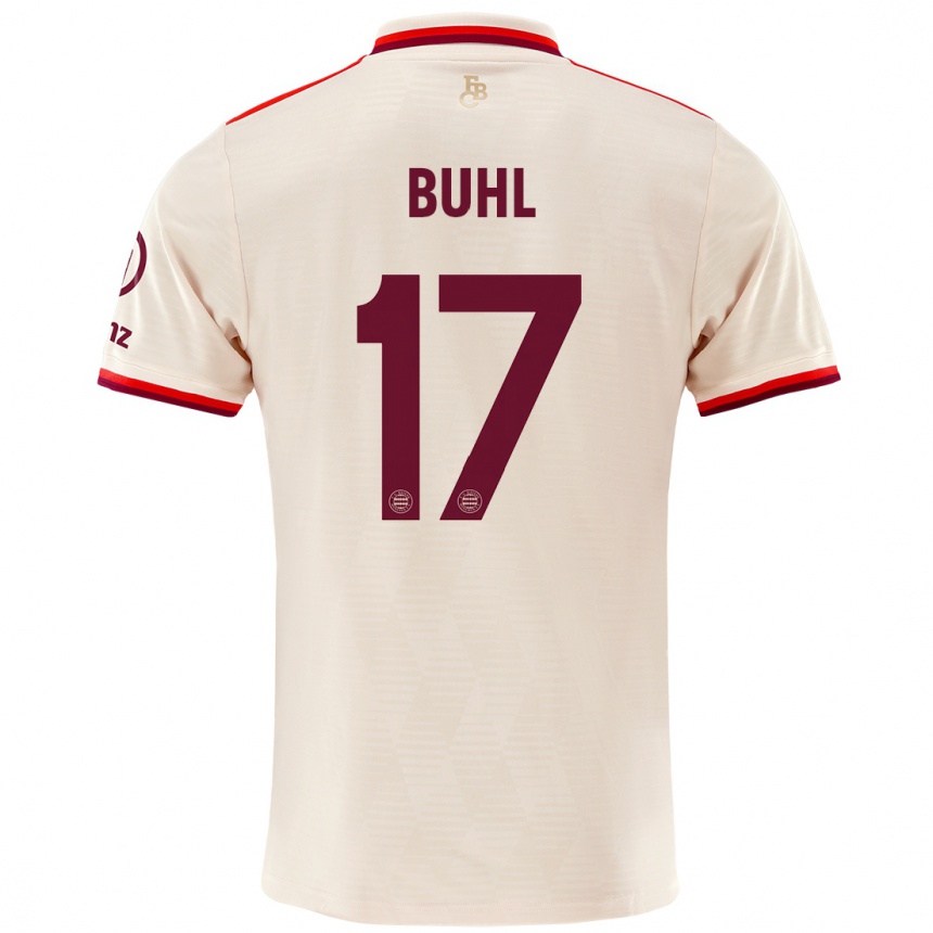 Niño Fútbol Camiseta Klara Buhl #17 Lino Equipación Tercera 2024/25