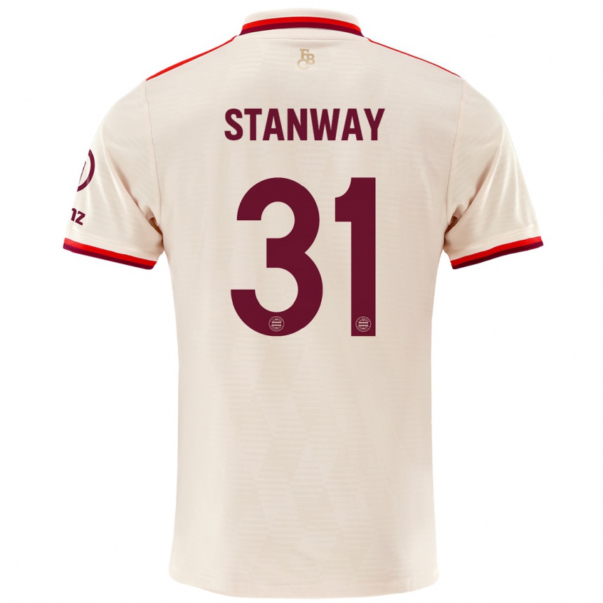 Niño Fútbol Camiseta Georgia Stanway #31 Lino Equipación Tercera 2024/25