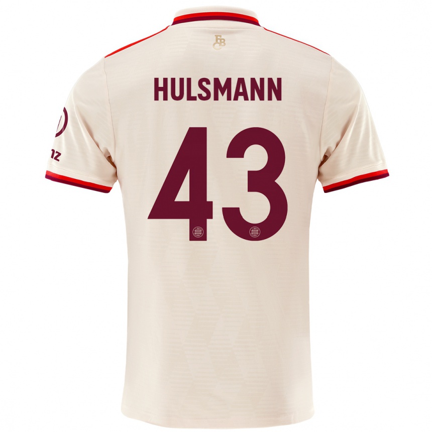 Niño Fútbol Camiseta Tom Hulsmann #43 Lino Equipación Tercera 2024/25