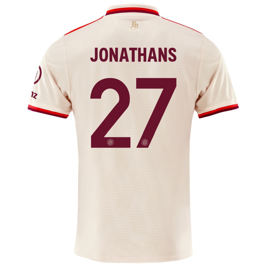 Niño Fútbol Camiseta David Jonathans #27 Lino Equipación Tercera 2024/25