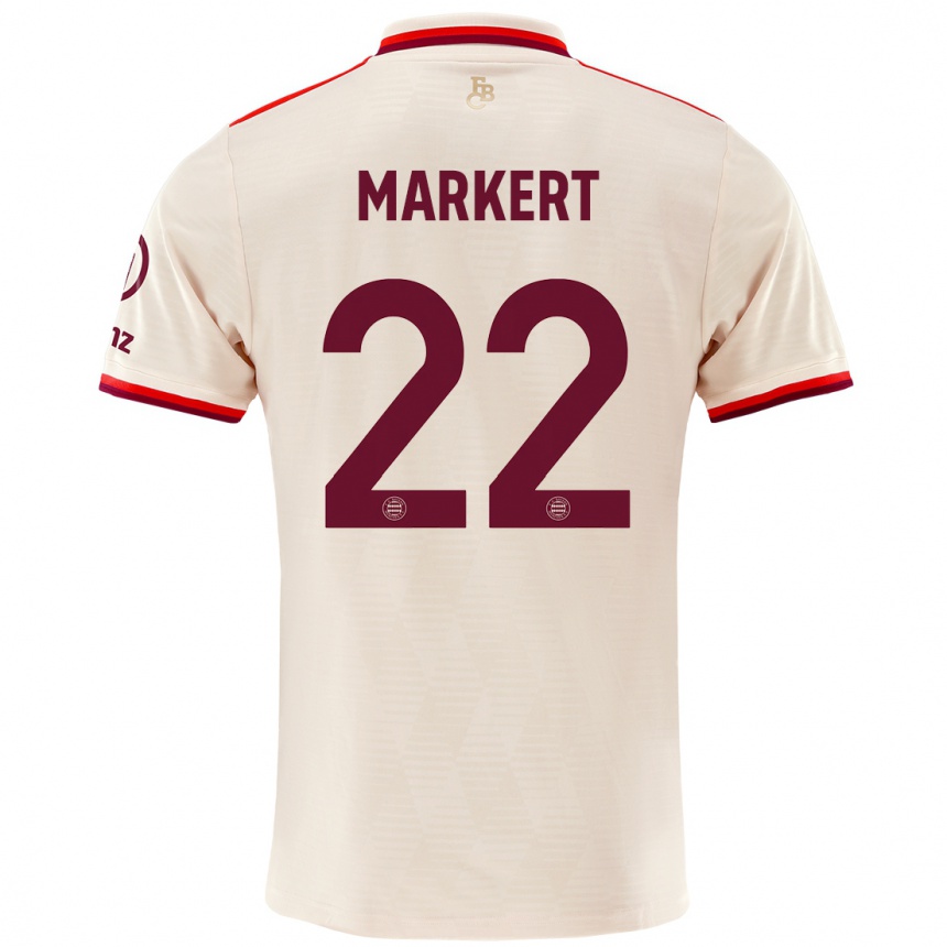 Niño Fútbol Camiseta Leon Markert #22 Lino Equipación Tercera 2024/25